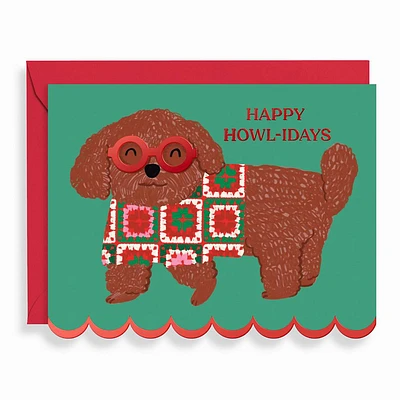 Happy Howlidays Holiday Card Set