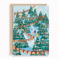 Snowy Tree Farm Holiday Card Set