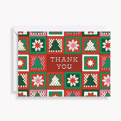 Crochet Squares Holiday Card Set