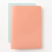 Paper Source Peach Leather Refillable A5 Journal Cover