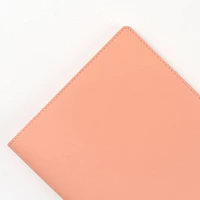 Paper Source Peach Leather Refillable A5 Journal Cover