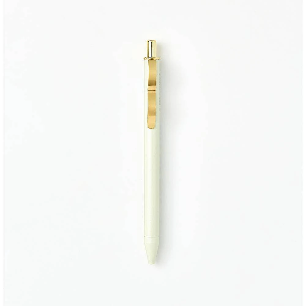 Ivory Gold Clip Gel Pen