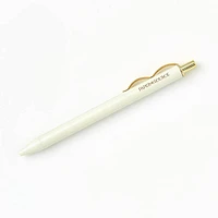 Ivory Gold Clip Gel Pen