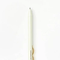 Ivory Gold Clip Gel Pen