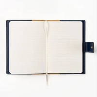 Paper Source Nautic Blue A5 Leather Journal Cover with Clasp