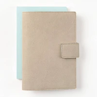 Paper Source Dove A5 Leather Journals Cover with Clasp