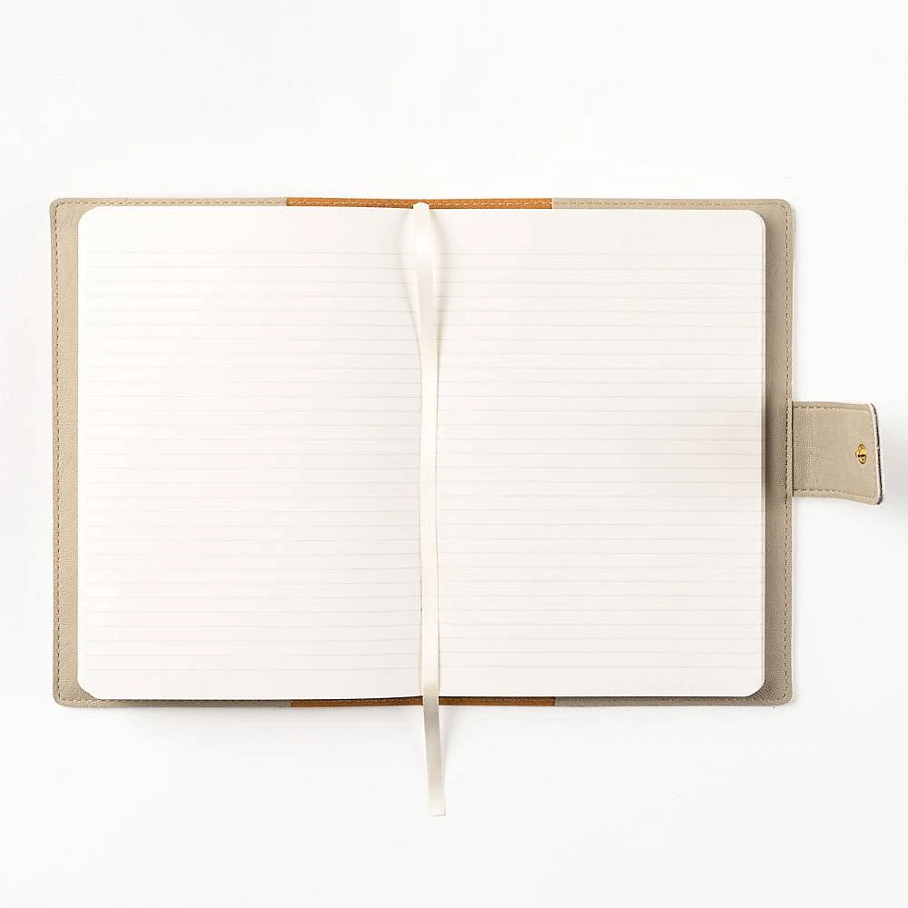Paper Source Dove A5 Leather Journals Cover with Clasp