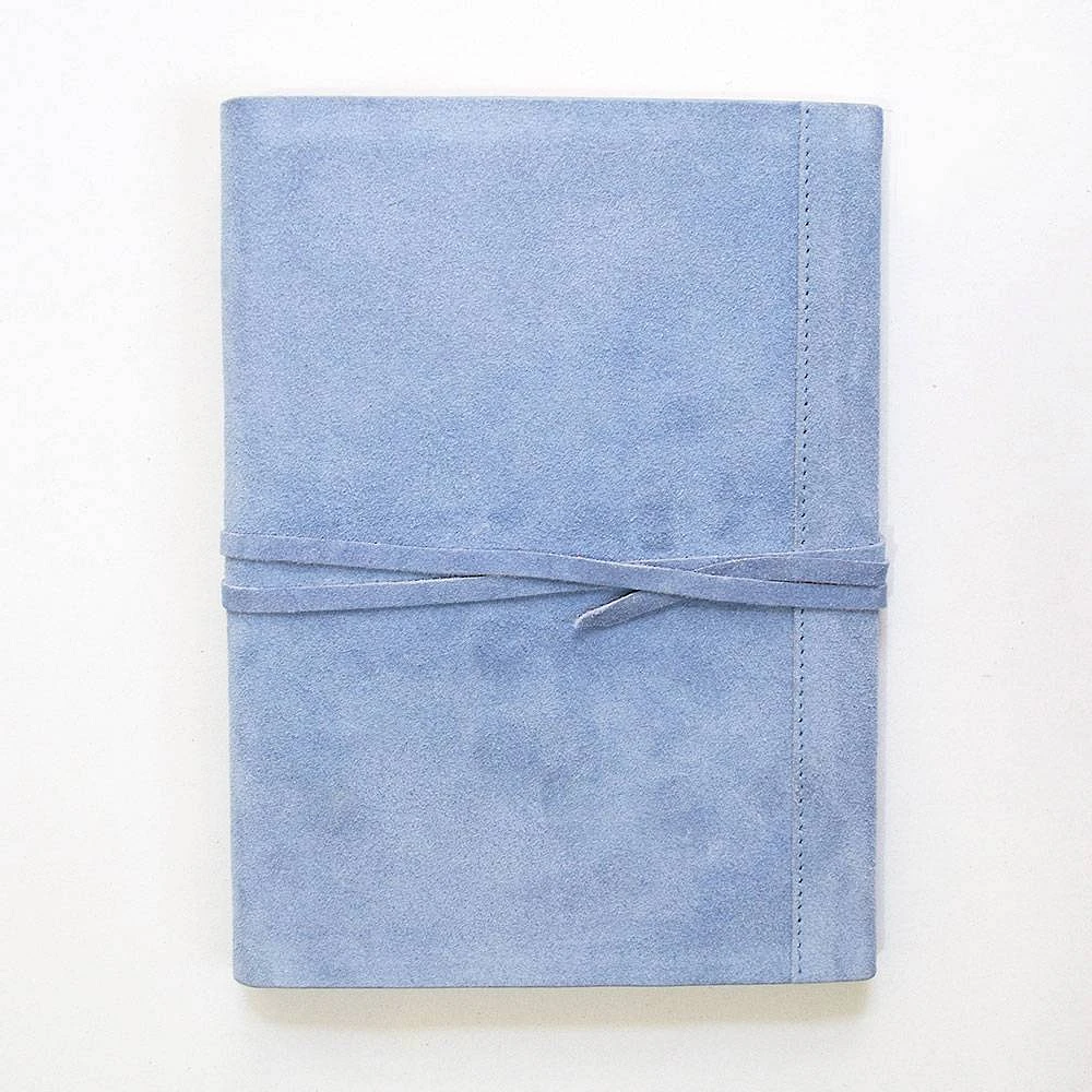 Periwinkle Suede Flap Journal