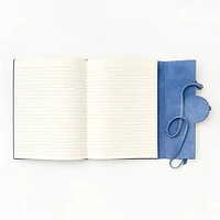 Periwinkle Suede Flap Journal