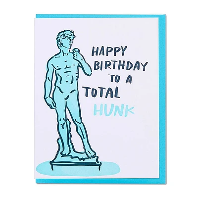 Total Hunk Birthday Card