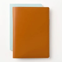 Paper Source Tan Leather Refillable A5 Journal Cover