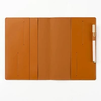 Paper Source Tan Leather Refillable A5 Journal Cover