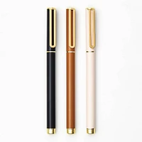 Neutral Metal Ballpoint Cap Pens