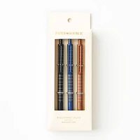 Handsome Grid Ballpoint Pens