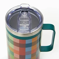 Plaid Travel Mug