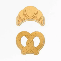 Brass Pretzel and Croissant Page Markers