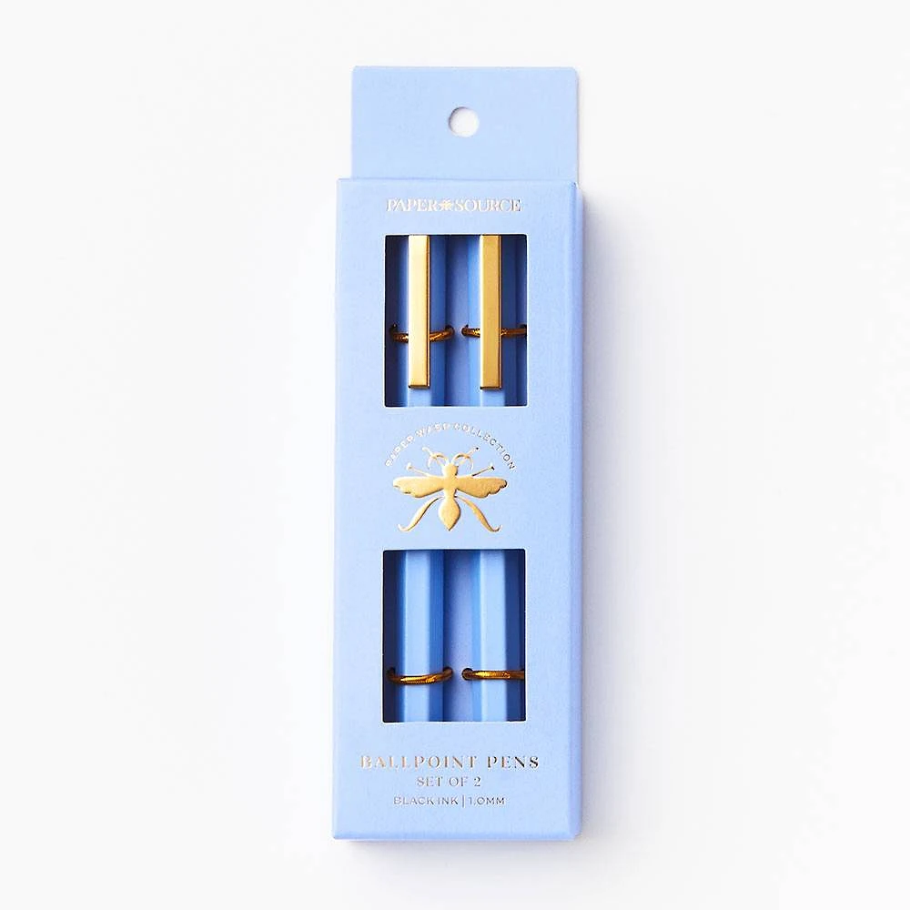 Periwinkle Paper Wasp Ballpoint Pens
