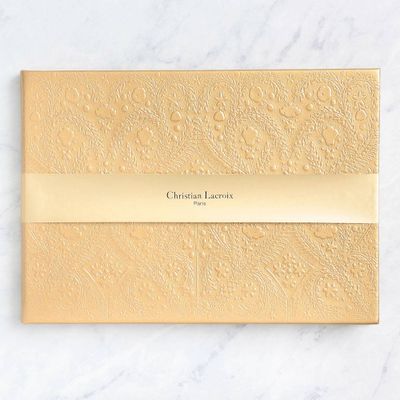 Gold Christian Lacroix Guest Book