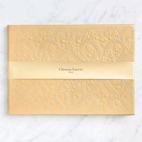 Gold Christian Lacroix Guest Book