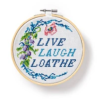 Live Laugh Loathe Cross Stitch Kit