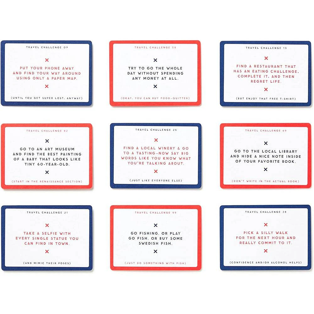 Challenge Accepted Travel Tasks Card Deck