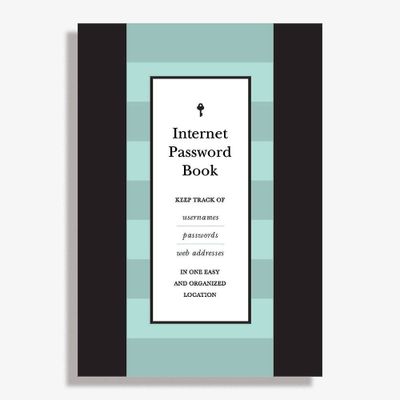 Small Internet Password Journal