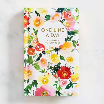Floral One Line A Day Journal