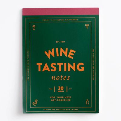 Wine Tasting Notes Notepad