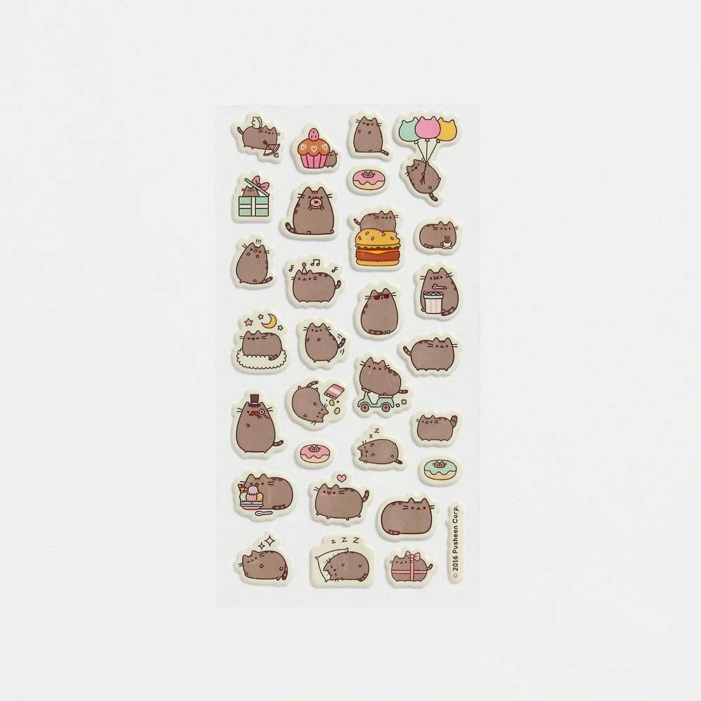 Pusheen Puffy Stickers