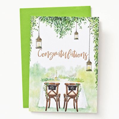 Outdoor Scenery Wedding Card