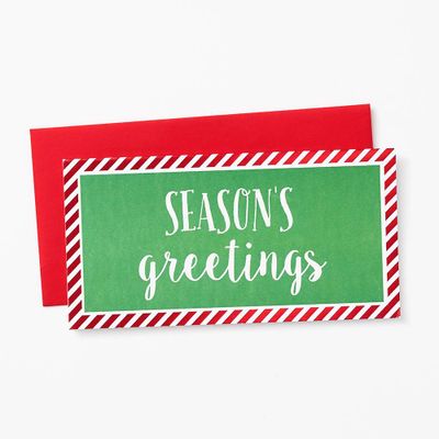 Season's Greetings Money Holiday Card