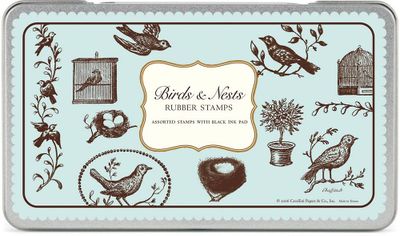 Birds & Nests Rubber Stamp Set