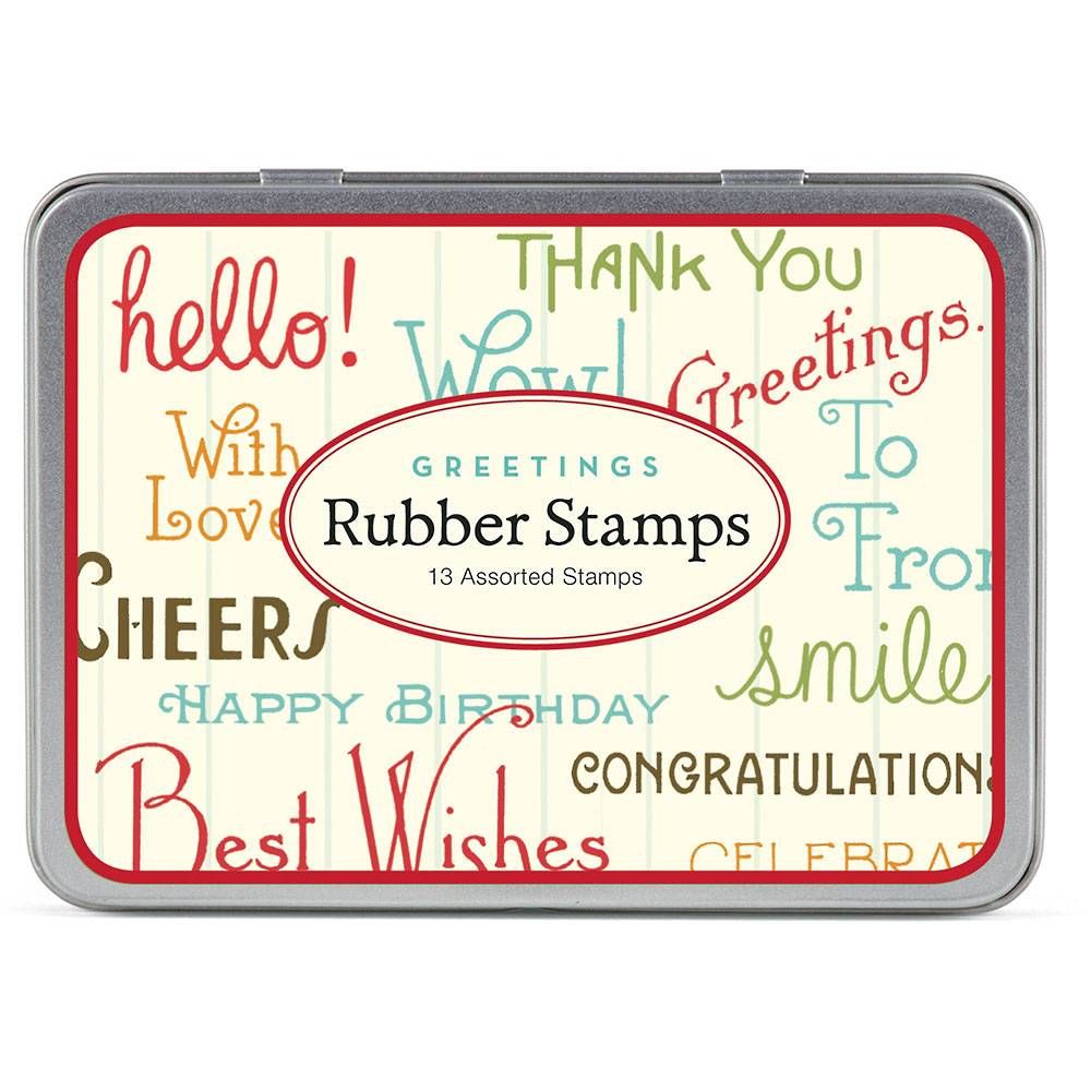 Greetings Rubber Stamp Set