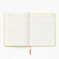 2024-2025 Green Leather Weekly Academic Planner