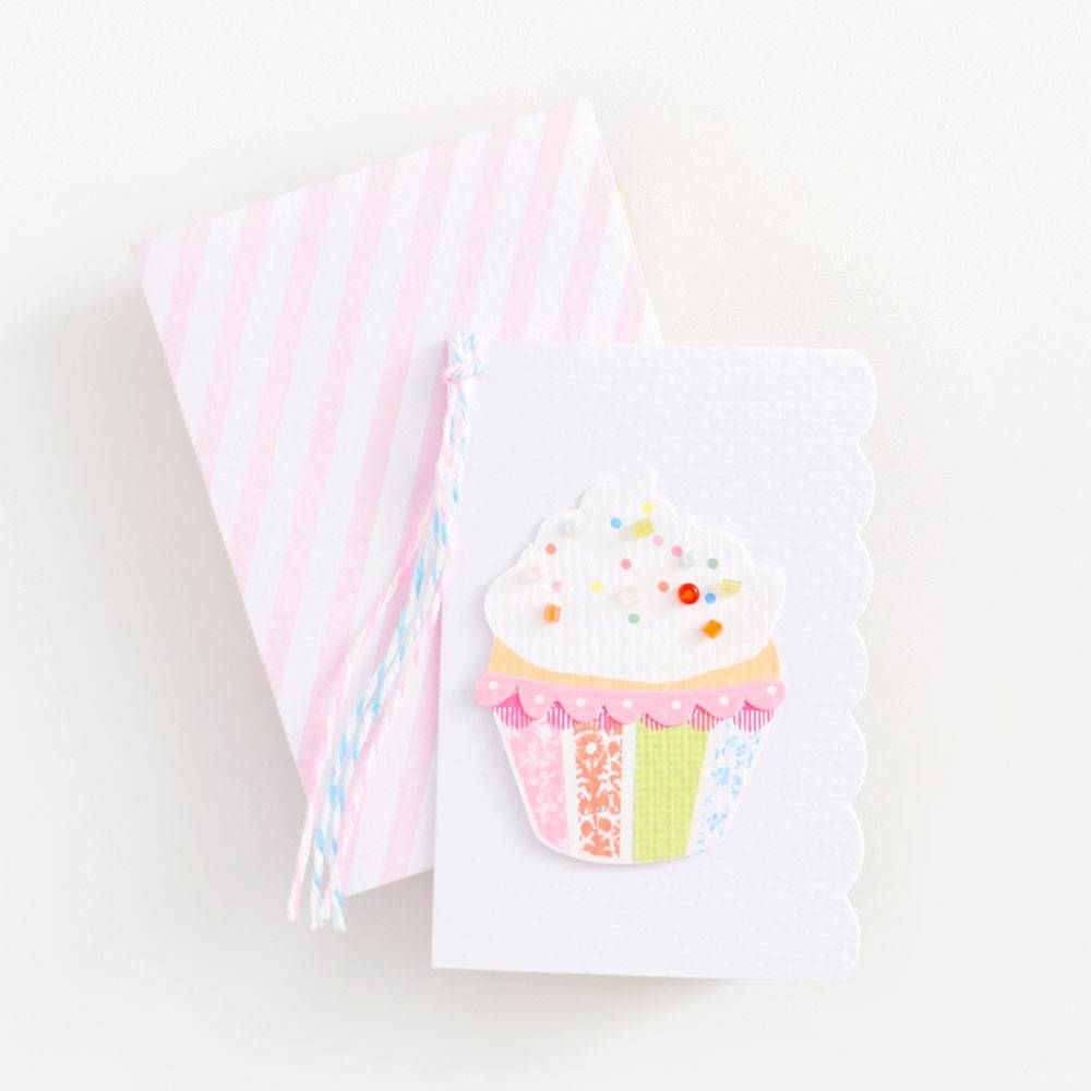 Sprinkle Cupcake Miniature Card