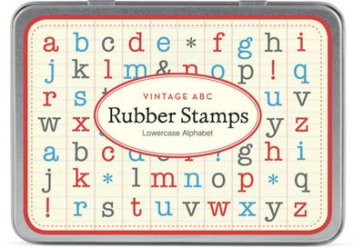 ABC Lowercase Rubber Stamp Set