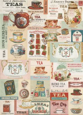 Vintage Tea Flat Wrap