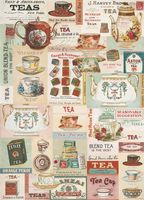 Vintage Tea Flat Wrap