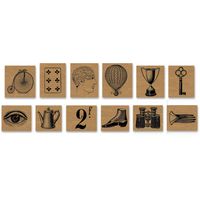 Curiosities  Rubber Stamp Set