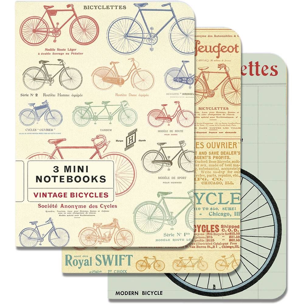 Vintage Bicycles Mini Journals