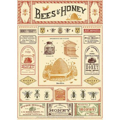 Bees & Honey Flat Wrap