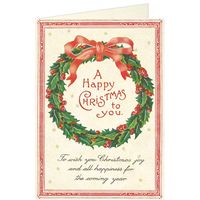 Happy Christmas Wreath Card