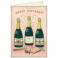 Champagne Birthday Card