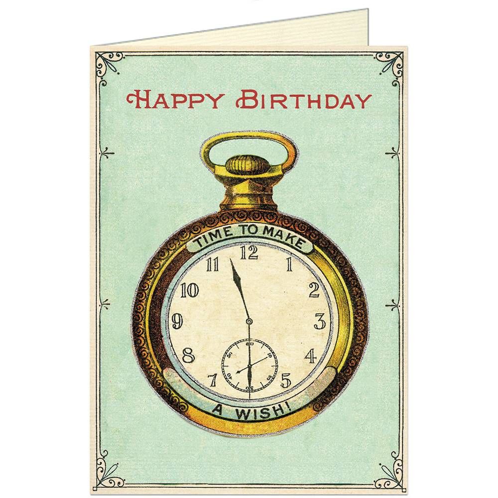 Clock Birthday Card