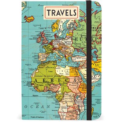 Small Vintage Map Journal