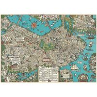 Boston Map Flat Wrap