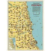 Chicago Map Flat Wrap