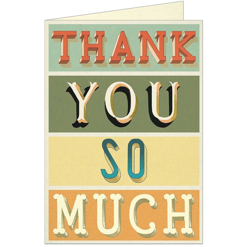 Thank You Typography Card