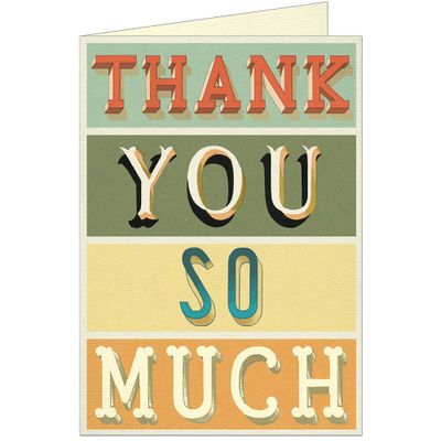 Thank You Typography Card