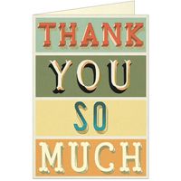 Thank You Typography Card